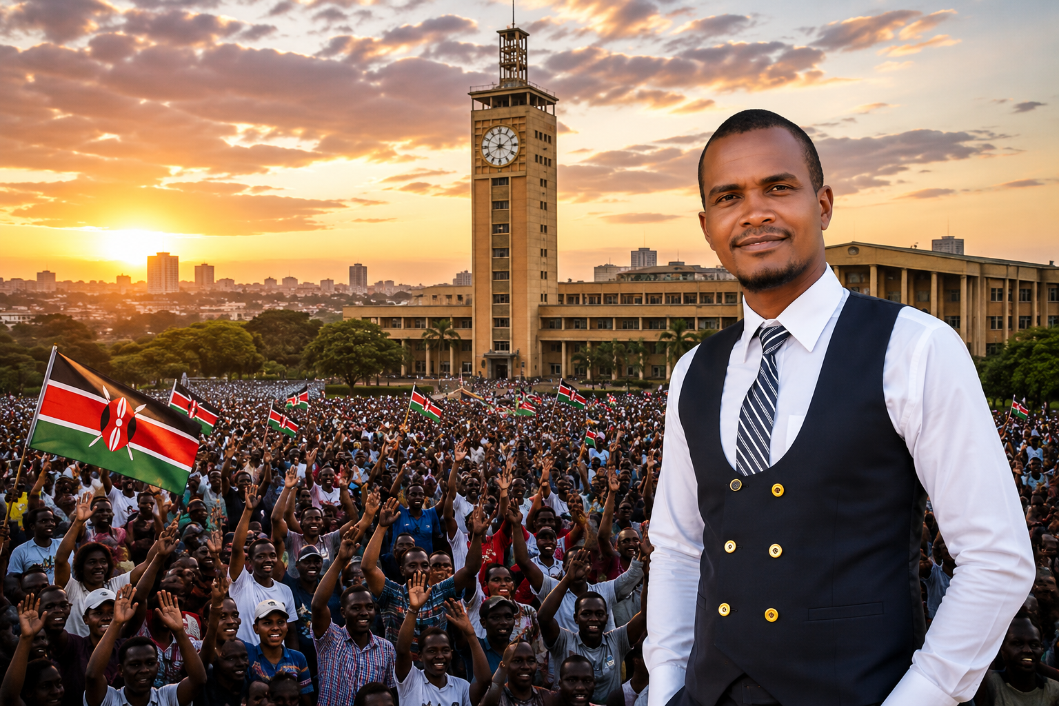 Kevin Oduor Otieno campaign poster for Nakuru Town West 2027